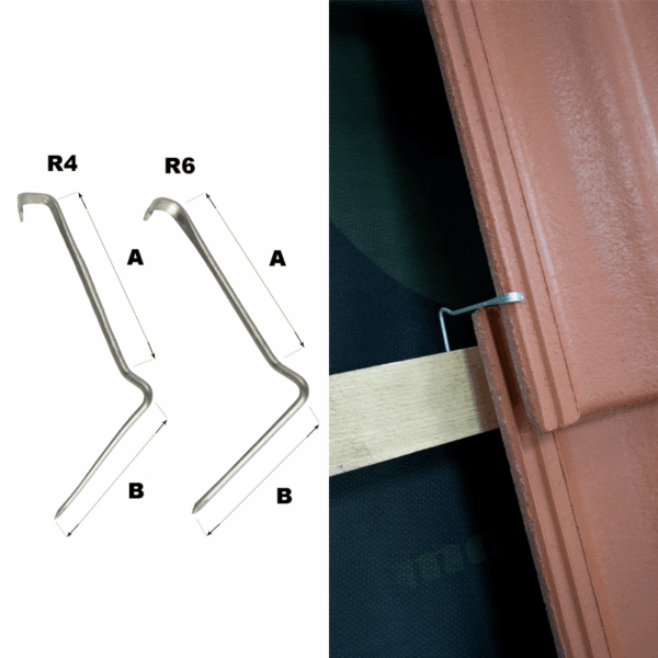 Univerzálna príchytka keramickej škridle MD-1.409